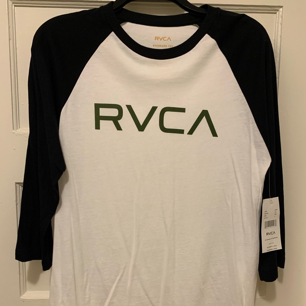 RVCA classic 3/4 sleeve t- shirt